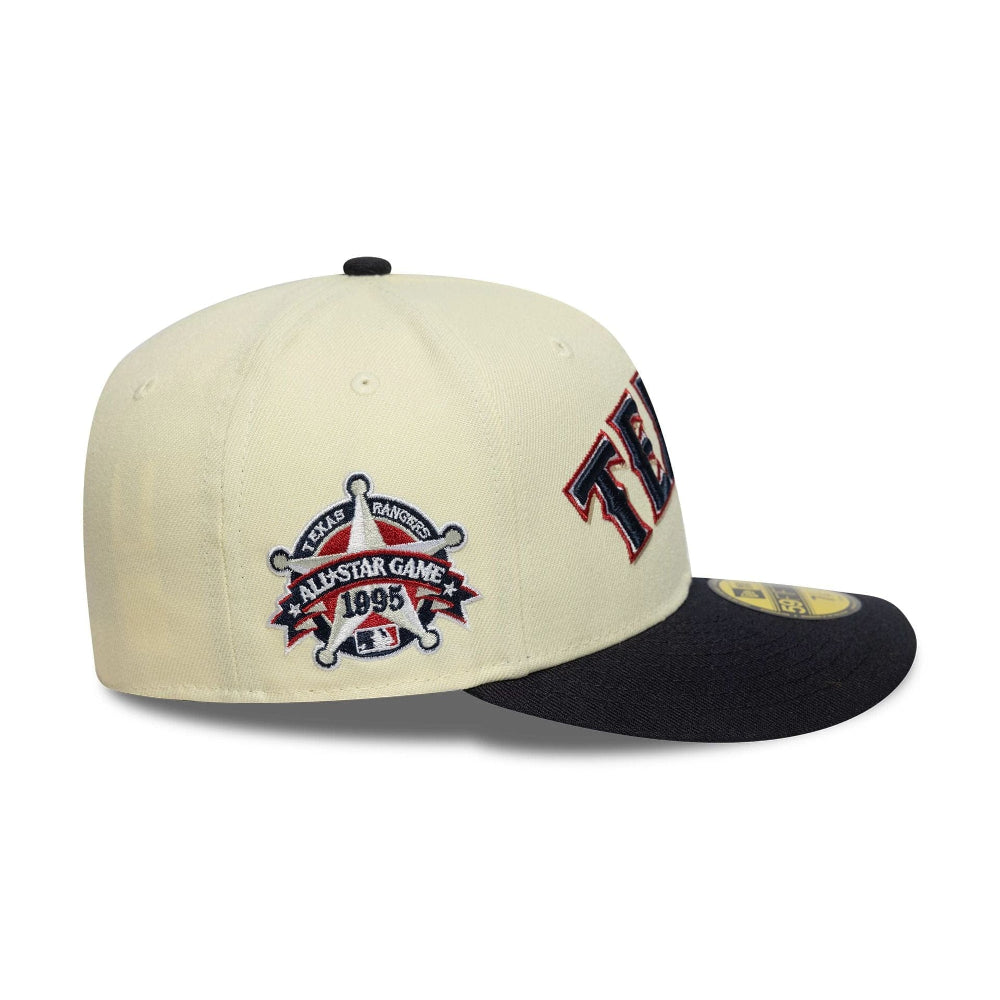 New Era - 59Fifty Fitted Texas Rangers Cap - Navy/Cream